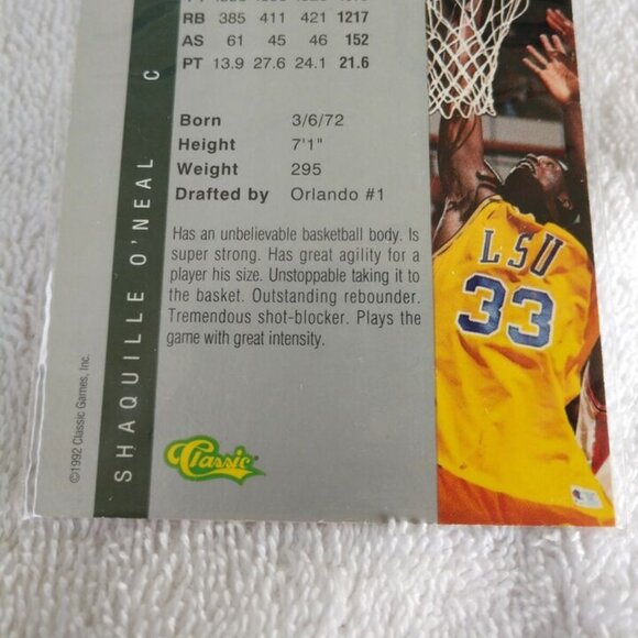 Shaquille O'neal #1 Draft Pick Collection 1992 Four Sport Classic - Picture 7 of 7